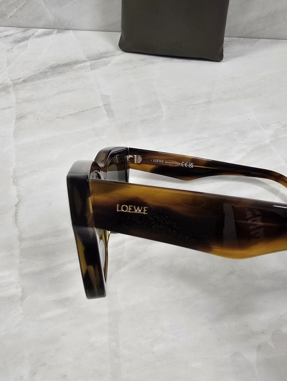 Loewe Square Tortoiseshell Sunglasses - Picture 3 of 13